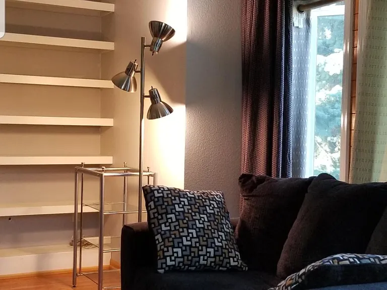 Lighting in living room in late afternoon.