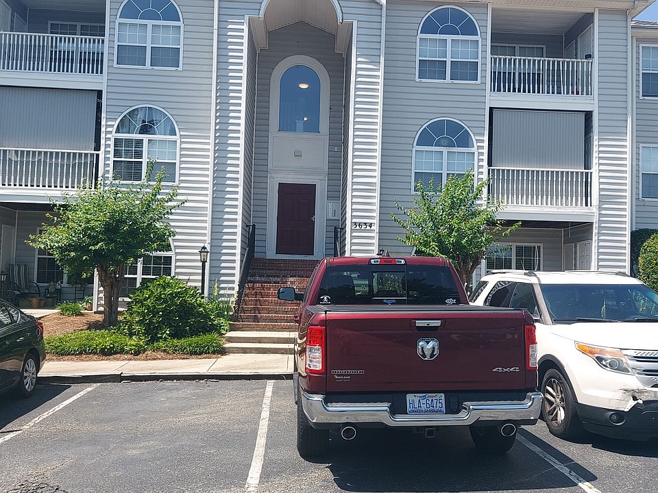 Front of the building and parking