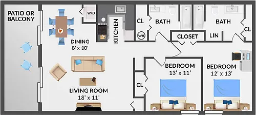 Floor plan 2B