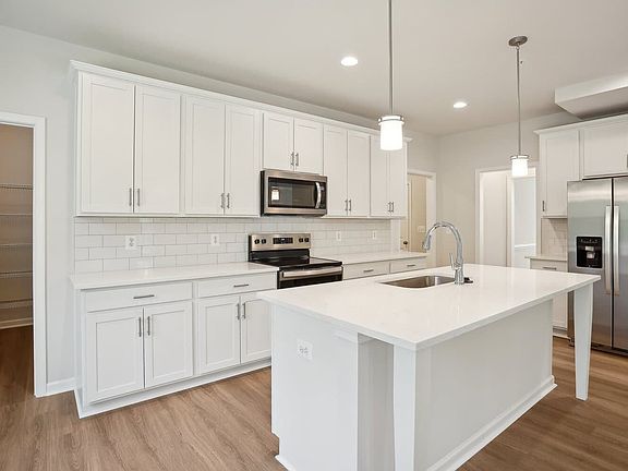 The kitchen of the Kendrick on homesite 3032 at Swan Point.