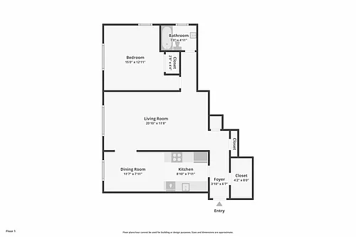 Floor plan 1X1