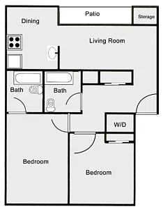 Floor plan 2X2