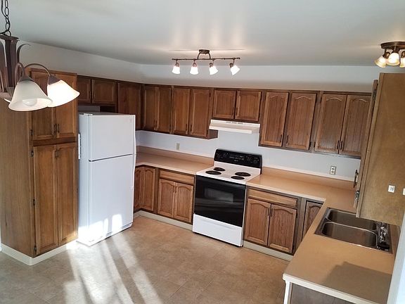 Large kitchen open to living and dining area.