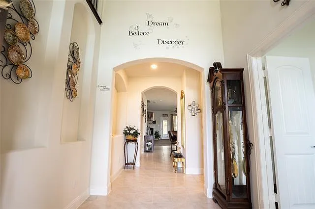 Entry Foyer with High Ceiling