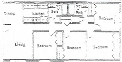 Floor plan 4 Bed 2 Bath