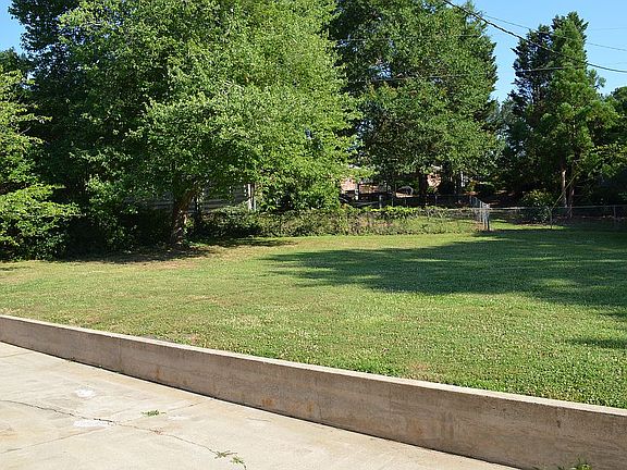 fenced yard and patio
