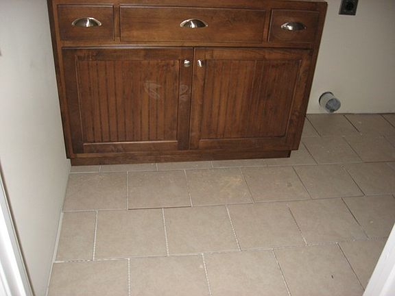 Laundry Tiled Floors!