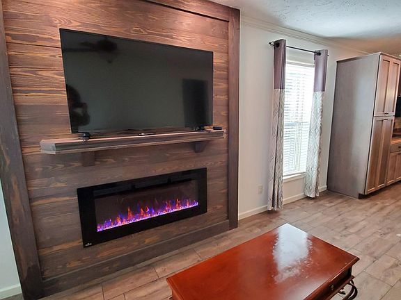 TV and electric fireplace/heater