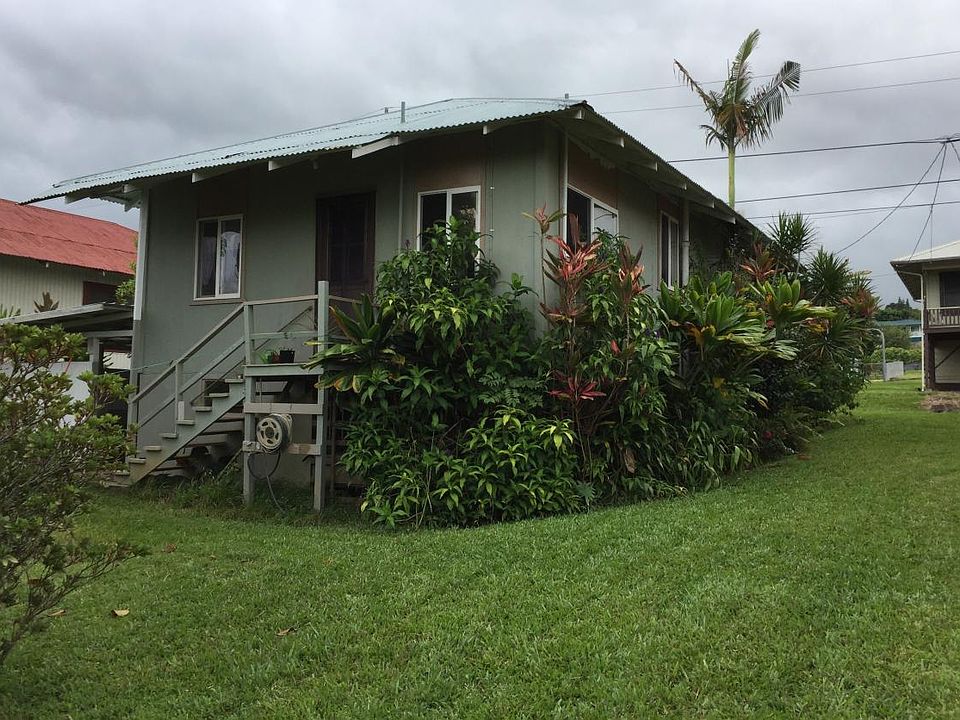 Stairs behind the house