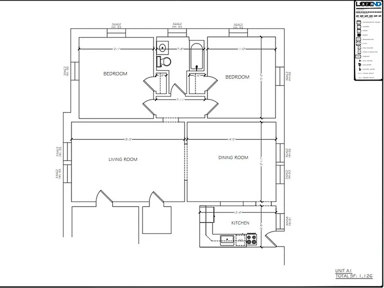 2 Bedroom 1 Bathroom | A1 2 Bedroom 1 Bathroom | A1