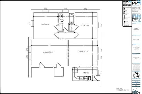 Floor plan 2 Bedroom 1 Bathroom