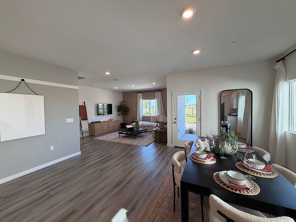 Great Room (will be larger in the home, the door has been moved)
