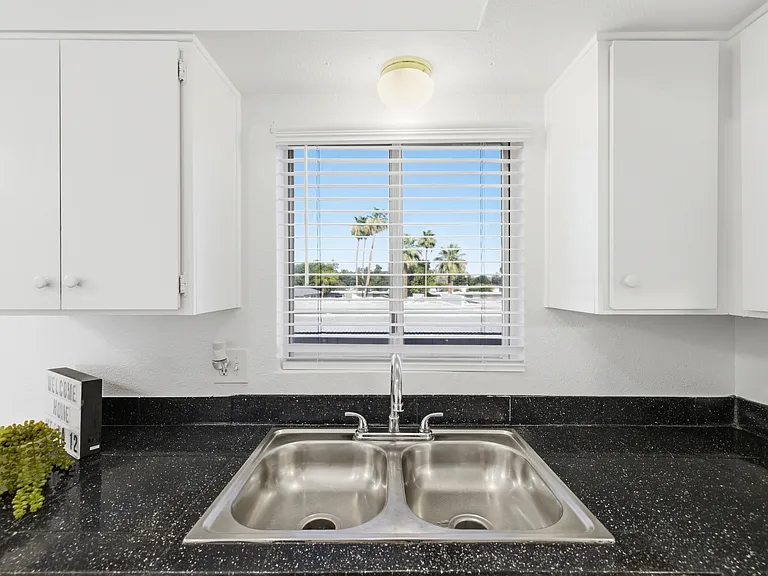 Kitchen sink windows.
