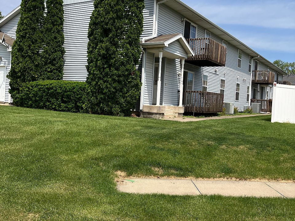 Street View showing each unit has its own private access and personal deck.