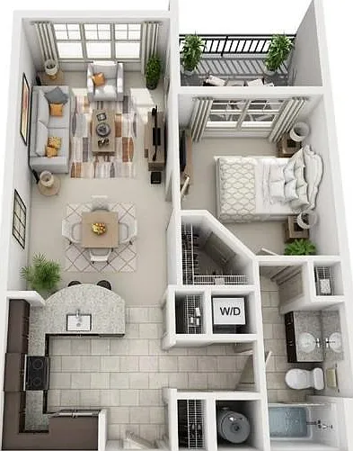 1 bed, 1.0 bath, 802 sqft, $1,692 — Photo 4