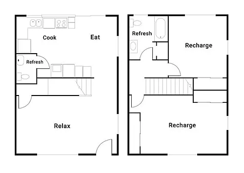 Floor plan 2x1.5 TH