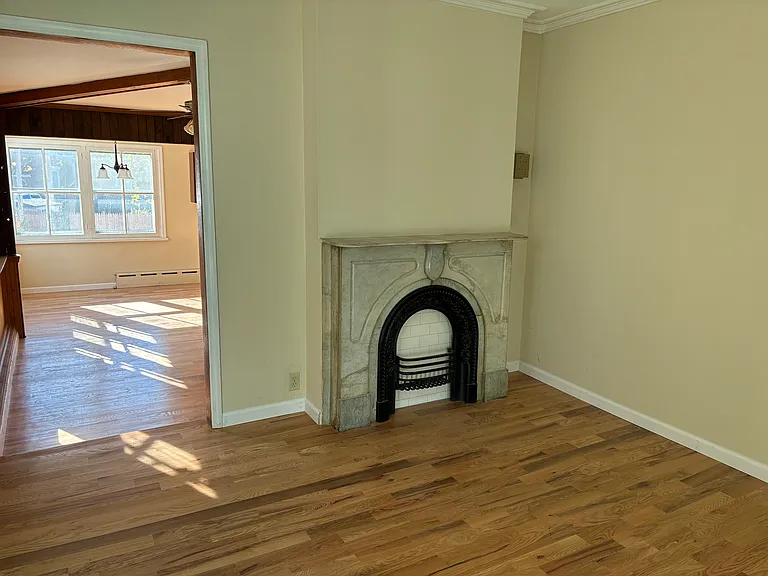 Living Room with Italian Marble Fireplace