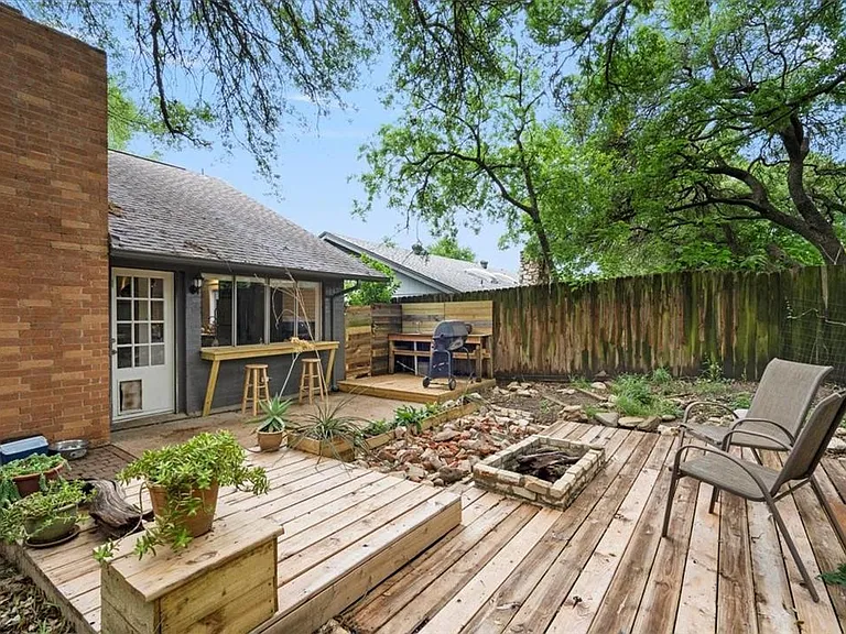 Backyard with Bar, Grill and Firepit