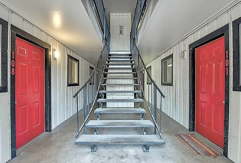 stairs and unit doors