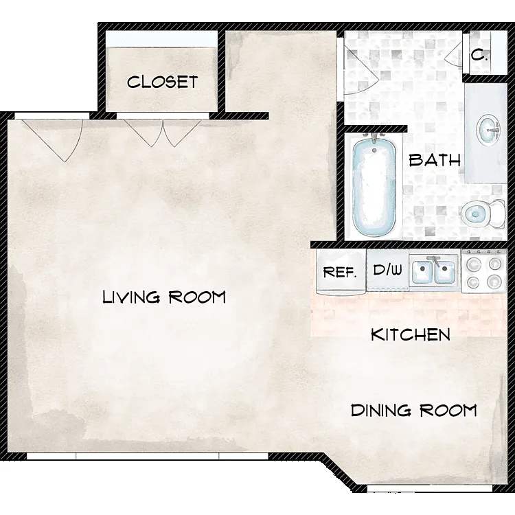Floor plan The Studio