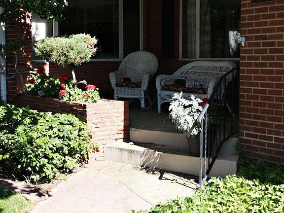 Inviting covered porch