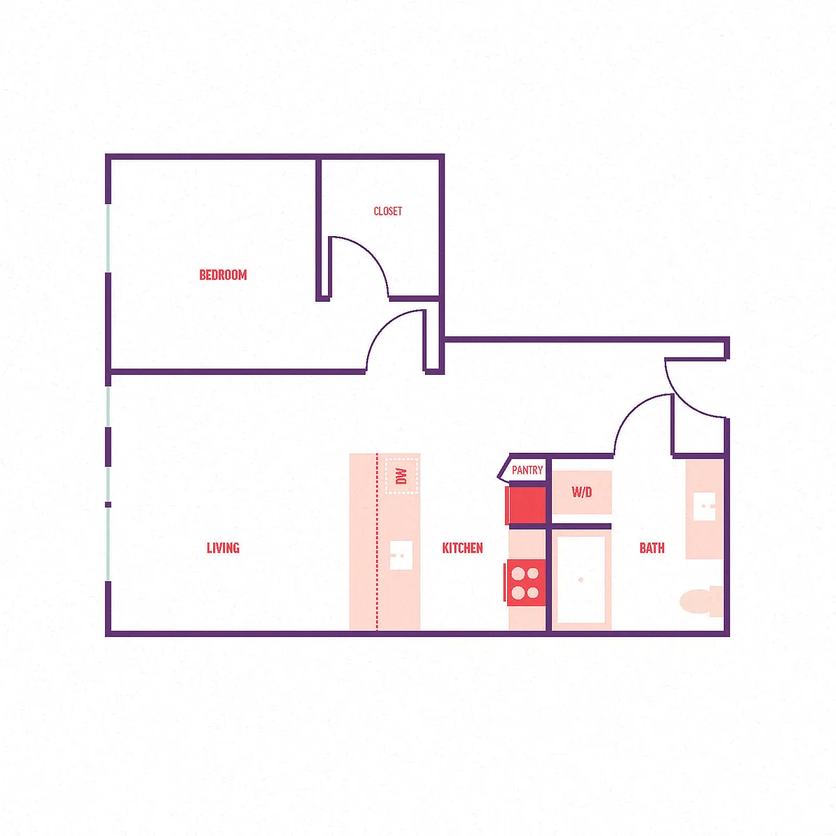 Floor plan 1X1 B4