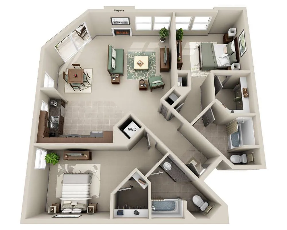 Floor plan Pacifica (B2B-R)