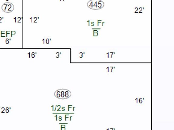 House square footage floor plan.