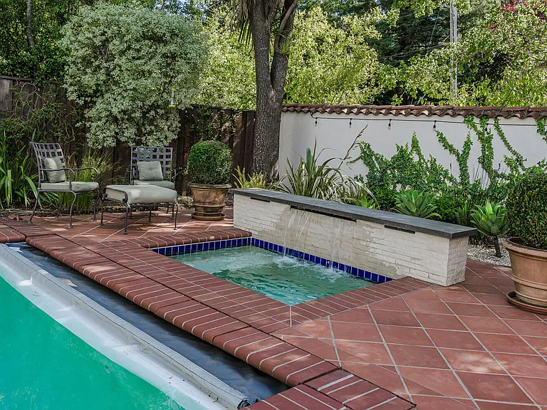 Covered pool and hot tub