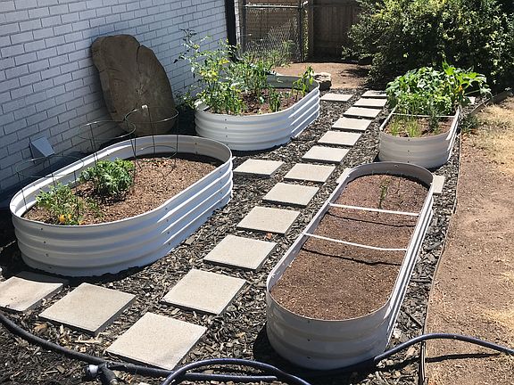 two garden planters per rental unit