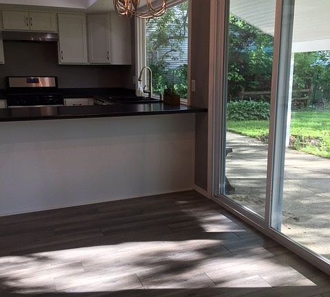 New sliding patio door