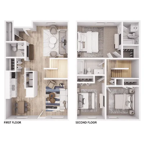 Floor plan C1 - 3Bed, 2Bath