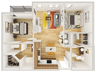 Floor plan 2 Bedroom