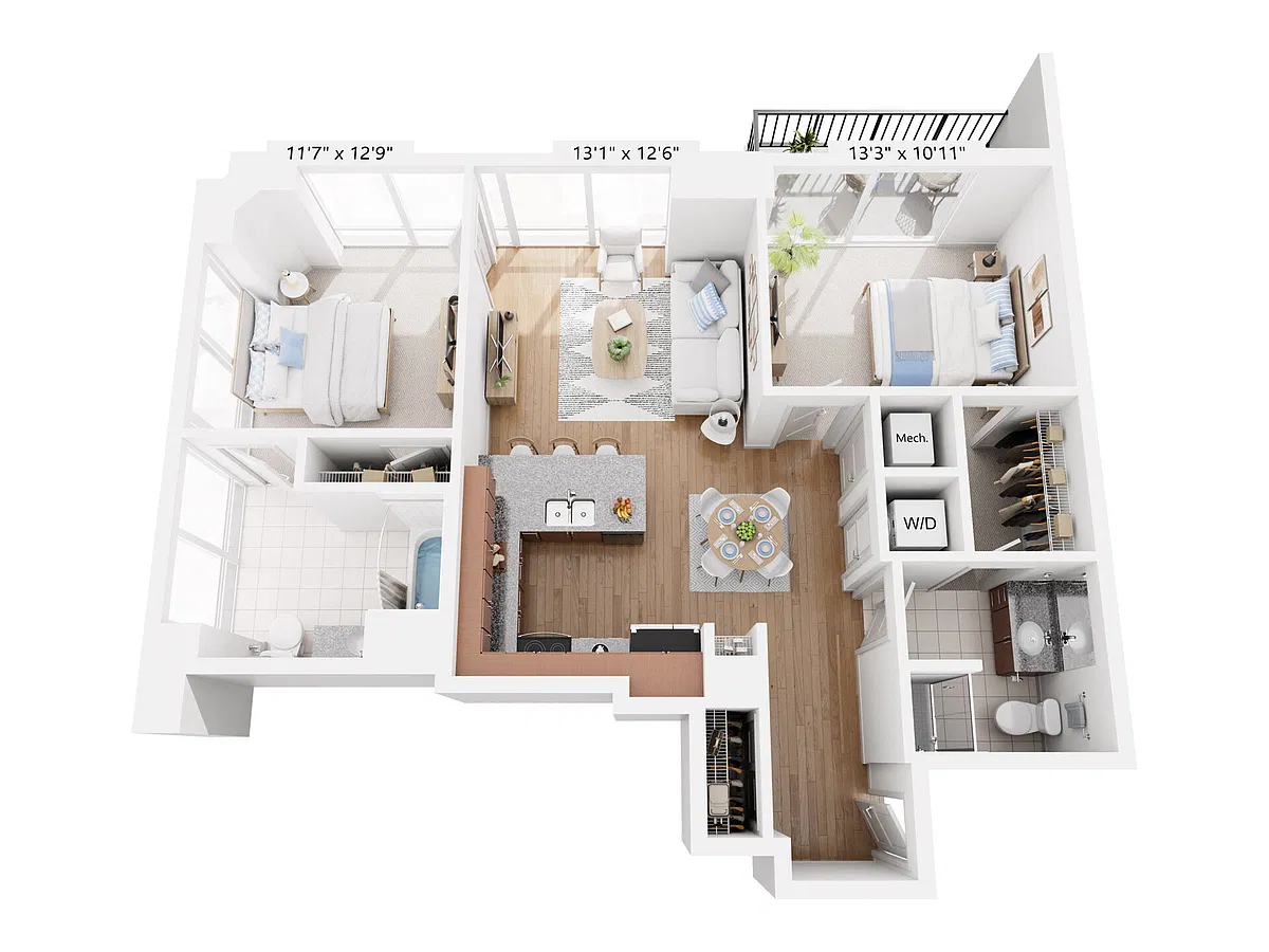 Floor plan B1A