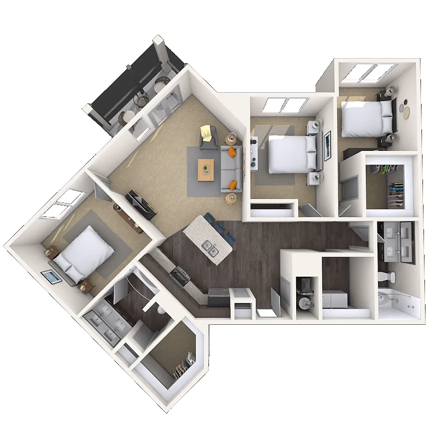 Floor plan Queen