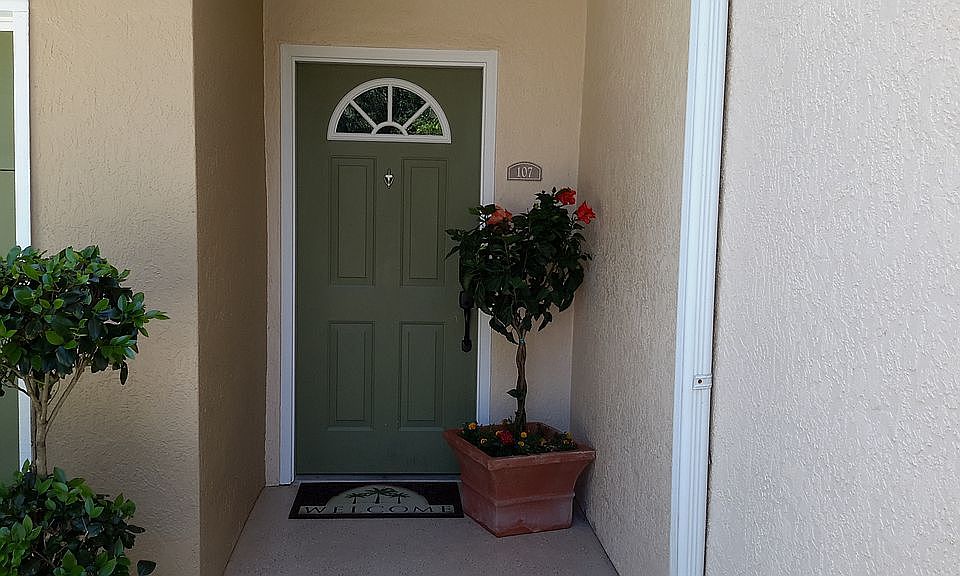A covered porch welcomes you