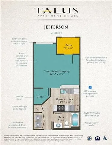 Floor plan Jefferson