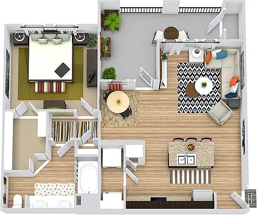 Floor plan Angelina with Detached Garage