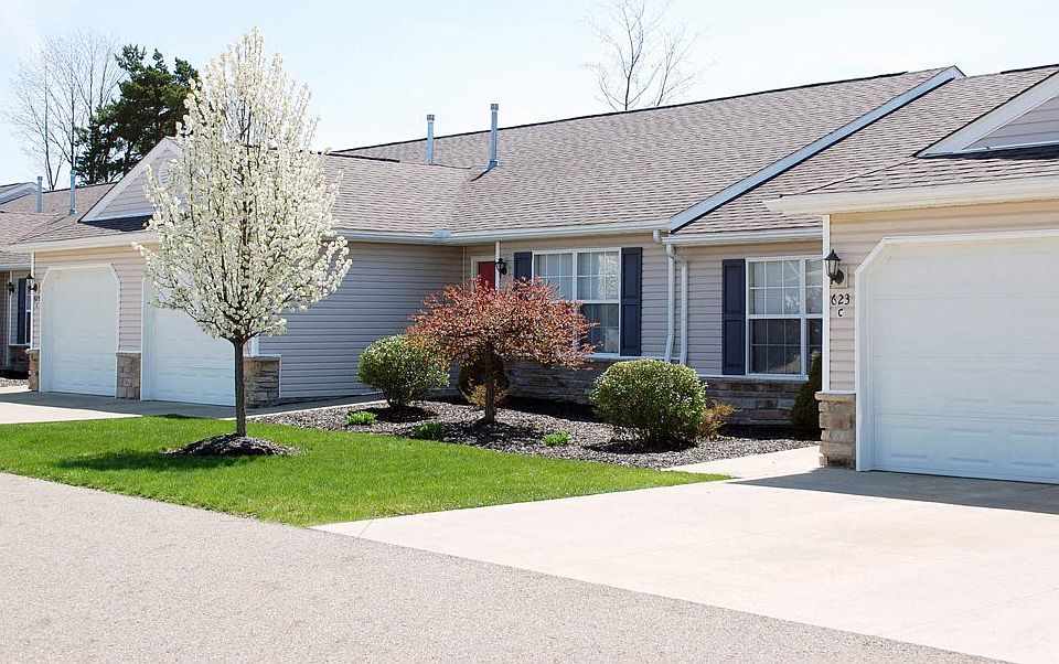 Attached Two-Car Garages in a Neighborhood Setting