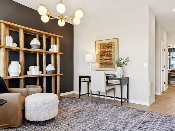 The versatile flex room on the main level