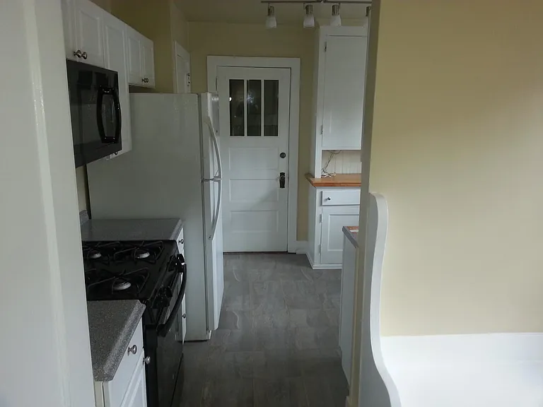 Spacious kitchen with room for a breakfast table
