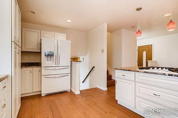 kitchen facing den