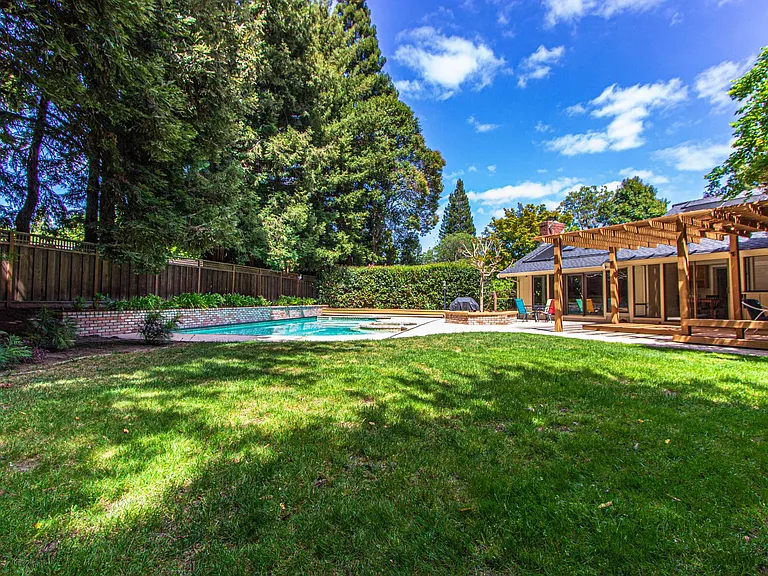 Private backyard