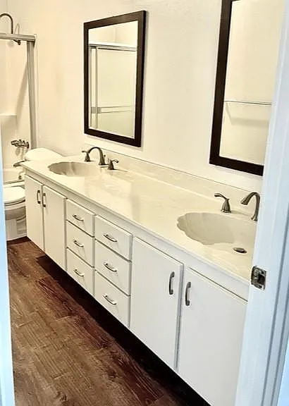 Master Bathroom with large vanity
