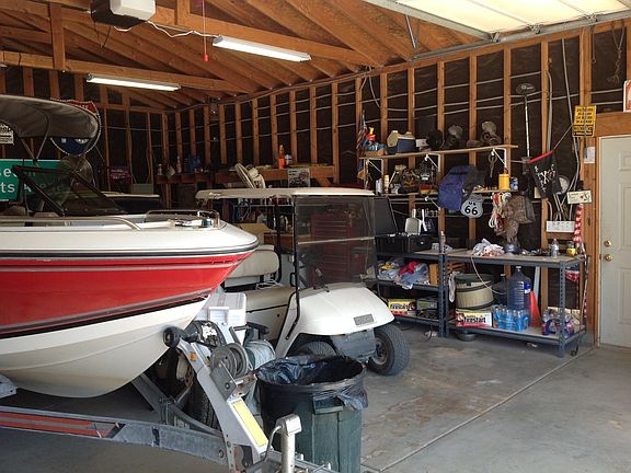 Inside garage