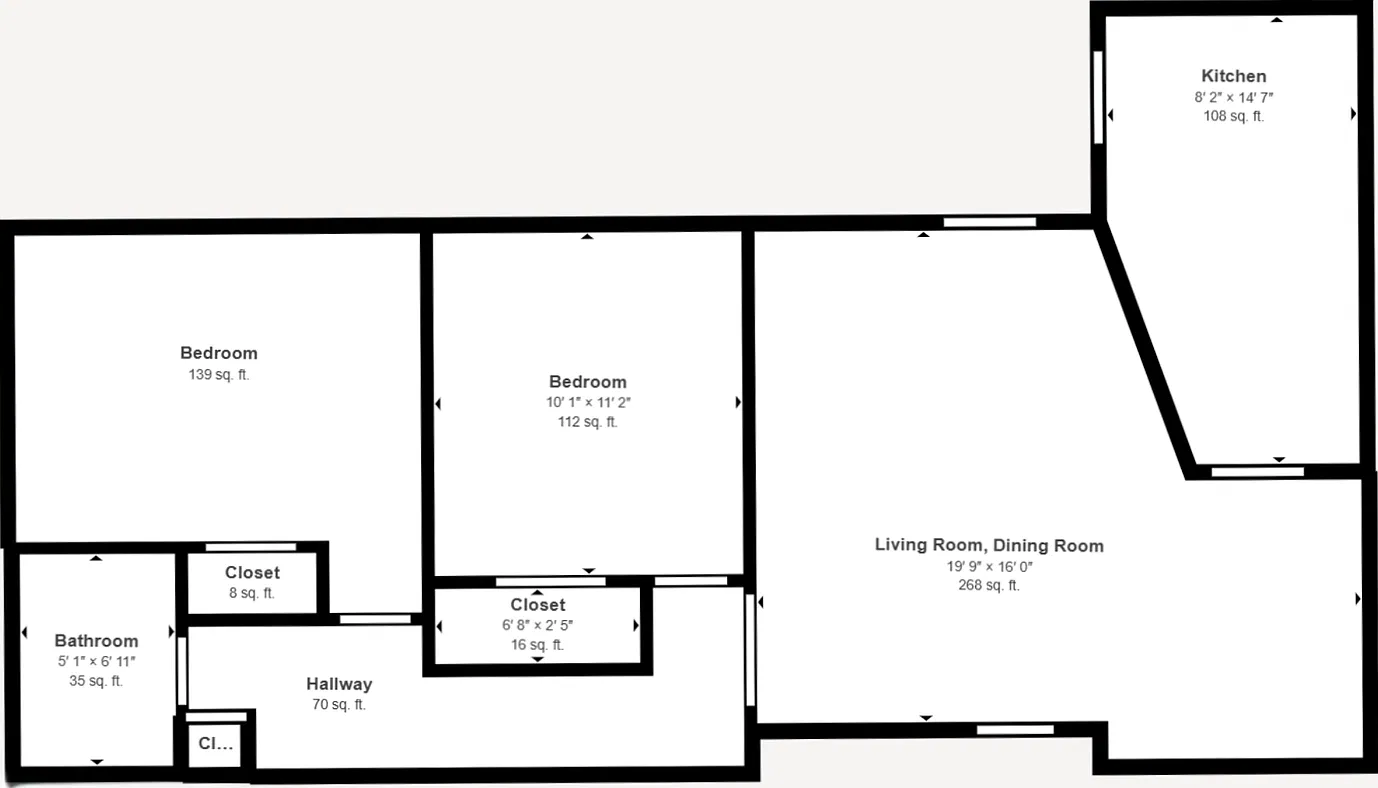 2Bed/1Bath Ground Floor Apt at Thomas/N 19th Ave! Move-In Ready on 12/10/2026! — Photo 2