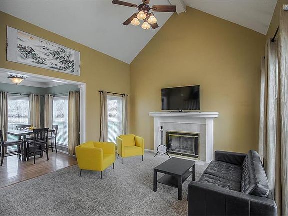 Great room opens up to the dining area