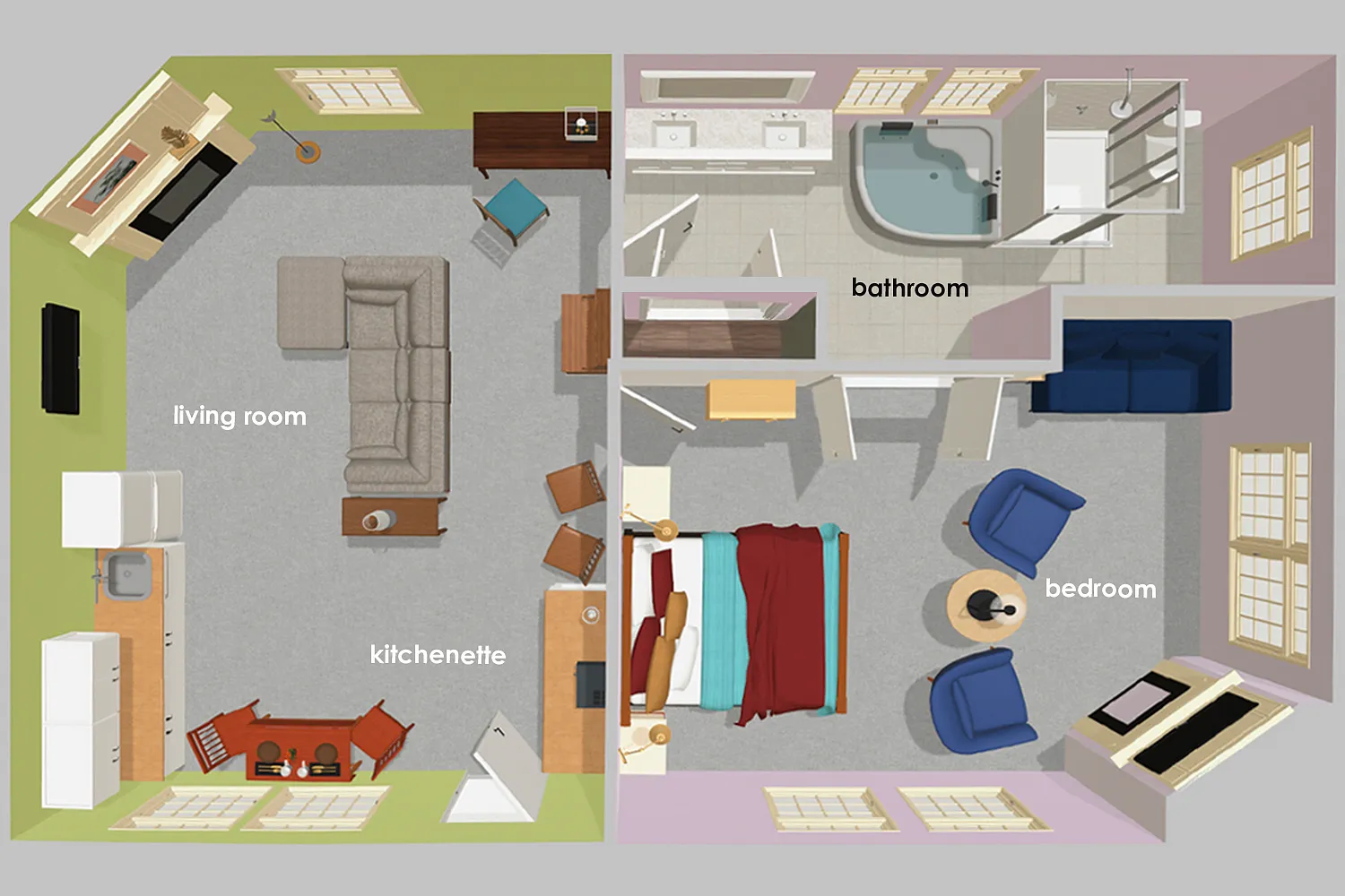 1 bed, 963 sqft, $2,000 — Photo 2