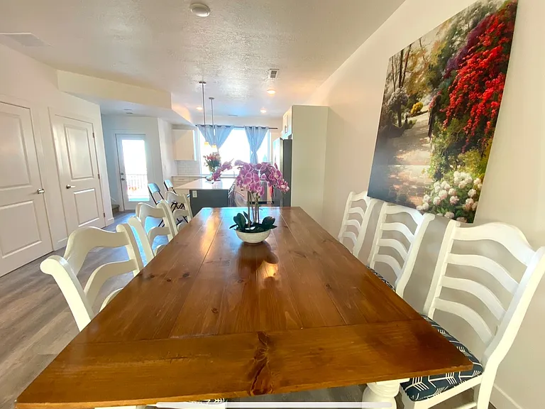 Large dining set displaced