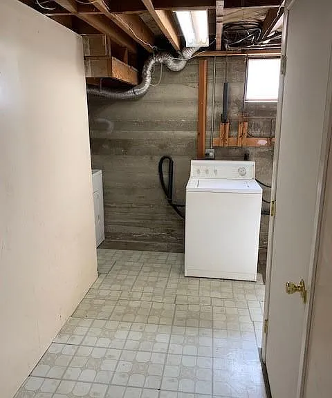 laundry room, storage room and furnace room